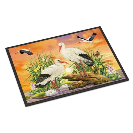 Carolines Treasures 24 x 36 in. Storks Indoor or Outdoor Mat PRS4026JMAT